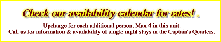  Check our availability calendar for