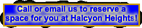 Call or email us to